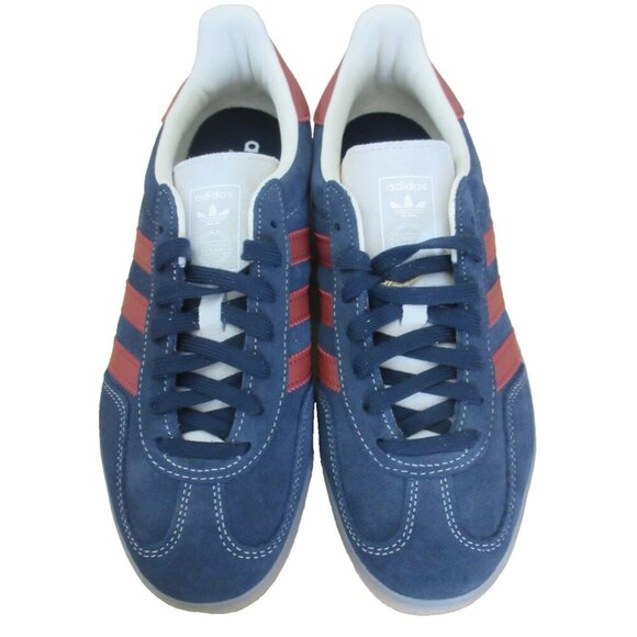 Adidas Men\'s Gazelle Indoor Suede Striped Shoes Navy Red White Sizes NIB JH5404 main image 4